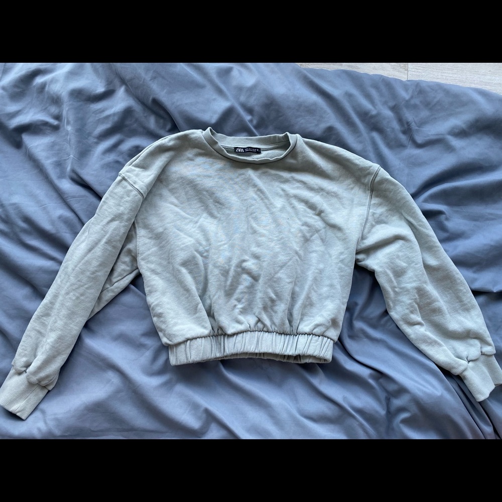 Zara cropped sweatshirt